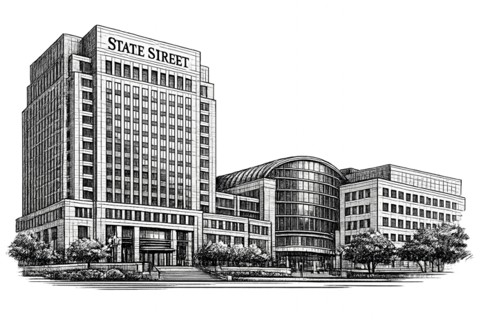 State Street Corporation headquarters in Boston following its announced acquisition of Santander CACEIS's Latin American securities services business.