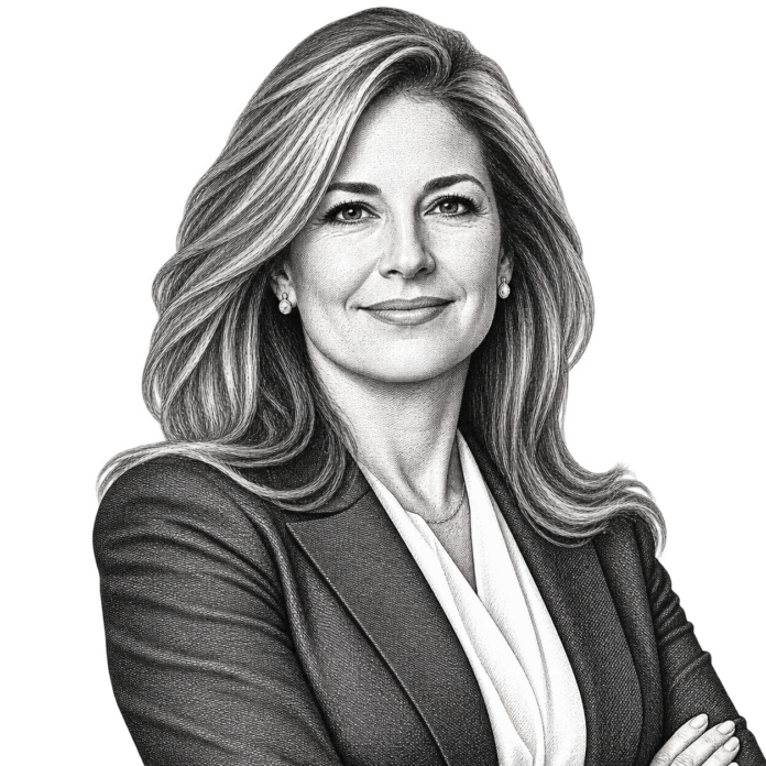Gloria Couceiro, senior corporate banking executive, attending an institutional finance event in Latin America.